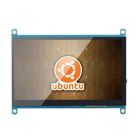 7 inç IPS Panel Kapasitif Dokunmatik Ekran Taşınabilir Monitör 102x600 LCD Uyumlu Raspberry Pi 3 5 Model B+ Mini Touch