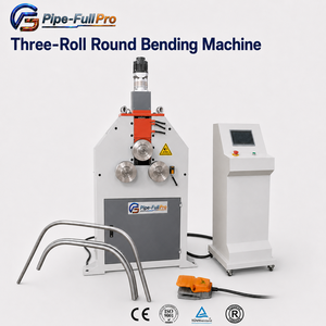 Servo Driven 3 <b>Roller</b> Pipe Rolling Machine for High Accuracy Stainless Steel Tube Circular Bending - Product Image 1