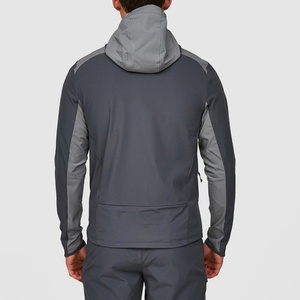 Nouvelle veste à capuche tissée pour <span class=keywords><strong>homme</strong></span> grande taille, coupe-vent en polyester, avec logo personnalisé réfléchissant et fermeture éclair, idéale pour le <span class=keywords><strong>jogging</strong></span> - Product Image 3