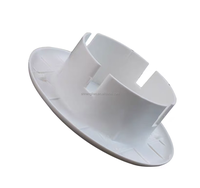 Cache-trou décoratif mural en PVC de 63-110 mm avec capuchon surélevé pour conduit de climatisation, fabrication sur mesure