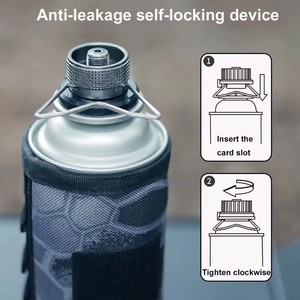 Adaptador de Estufa de Gas Portátil de Aleación de Aluminio Ligero, Convertidor Automático de Combustible de Butano para Cocina Compacta al Aire Libre y Camping - Product Image 2