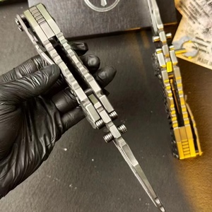 ปลอกมีดต่อสู้คุณภาพสูง ใบมีดสแตนเลส ด้ามจับสแตนเลส ความหนา 6.5 มม. รับประกัน 1 ปี สำหรับงาน DIY - Product Image 2