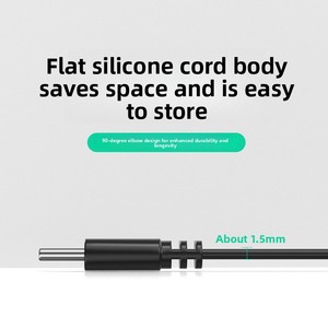 สายดาต้า Type-C เป็น USB-A OTG พร้อมปลอกซิลิโคนแบบโค้ง สำหรับแท็บเล็ต โทรศัพท์ และแฟลชไดรฟ์ USB - Product Image 4