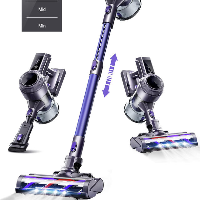 250W Brushless Cordless Handheld Vacuum | 900ml Capacity | 50Min Runtime | HEPA Filter | Cleaning Mop Combo | Home Car | A19