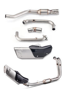 Kit de Escape Delantero, Intermedio y Completo de Acero Inoxidable, Apto para Modificaciones de Motocicletas CFMOTO 450SR - Product Image 4