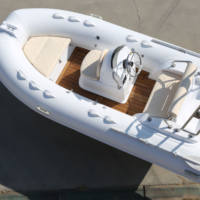 Bateau pneumatique semi-rigide (RIB) de 3,9 m (12,8 pi) en PVC Hypalon, certifié CE, haute vitesse, pour yacht ou bateau d'appoint