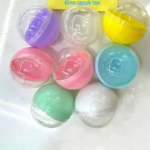 Çocuk oyuncakları için 60mm kapsül oyuncak otomatı plastik boş kapsül topu