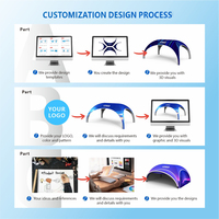 Arco Publicitario Inflable de PVC para Eventos, con Impresión de Logotipo Personalizado, Tipo Gazebo, para Carreras y Deportes