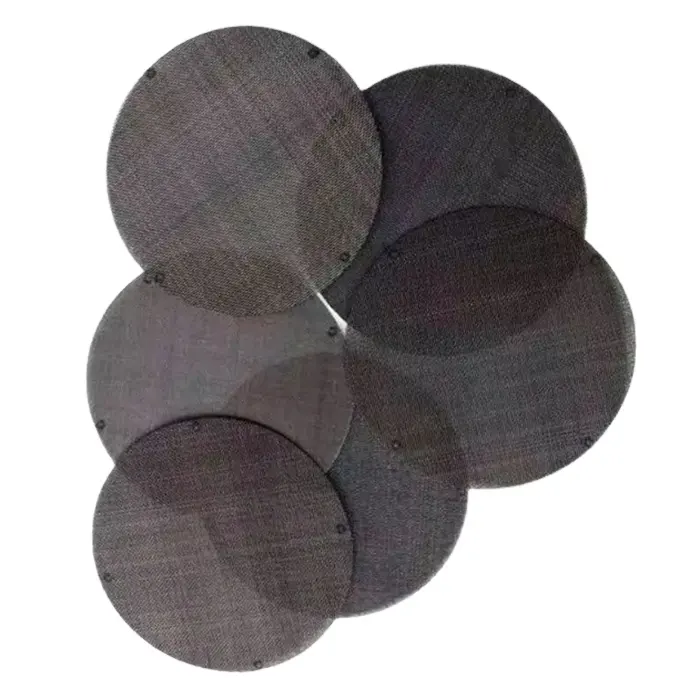 20 40 50 60 80 lưới đồng bằng dệt nhựa đùn Màn hình đĩa sắt Lọc dây màu đen lưới/dây màu đen vải