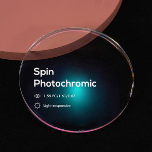 High idnex 1,67 ASP HMC <span class=keywords><strong>lentes</strong></span> fotocromáticas púrpura 1,67 índice lente de foto - Product Image 5