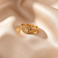 Bague en cuivre en forme de montre pour femmes, bijoux traditionnels pour usage quotidien et décontracté, 1 pièce