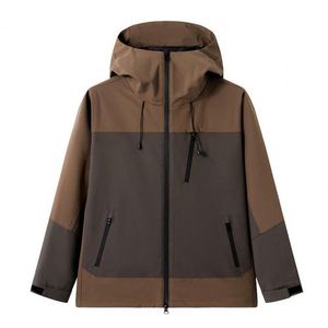 Custom Printed 3 in 1 <b>Fleece</b> <b>Lining</b> Outdoor Windproof Waterproof Hiking Mountaineering Fishing Breathable Men Windbreaker <b>Jacket</b> - Product Image 3