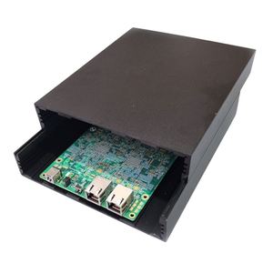 165x65mm Black Anodised Aluminium Enclosure for Lifepo4 Electric Equipment Network Cabinet <b>Metal</b> Control <b>Box</b> Amulimum Extruded - Product Image 5