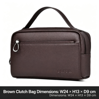 Sac à main pour homme, style business décontracté, en cuir PU souple, design rétro tendance, grande capacité, version améliorée, pour les déplacements professionnels