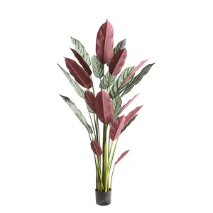 200cm Artificial Plant Flowers Supplier Single And Double Headed Paradise Bird Flower Heads