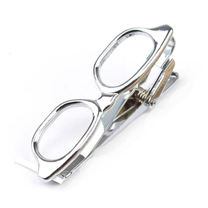 Clip de corbata de traje con forma de avión personalizado para hombres, Metal clásico con pluma de colores inoxidable cromado a la moda, tijeras de Lanza - Product Image 2