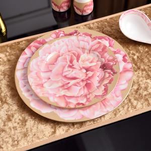 Ensembles d'assiettes à dîner en porcelaine osseuse ensembles de vaisselle en céramique occidentale ensembles de vaisselle avec vaisselle d'emballage pour 58 pièces - Product Image 5