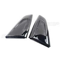 Pour Ford Mustang 2015-2022 Tous Modèles – Cache de Fenêtre Latérale à Persiennes, Décoration Effet Fibre de Carbone Noir Brillant
