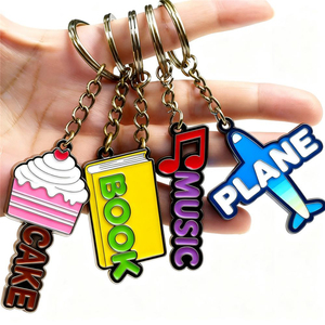 Custom logo Luxury Cute Metal Key Chains Holder Key Ring Keyring Personalised <strong>Gold</strong> Plated Hard Soft Enamel <strong>Keychain</strong> - Product Image 1
