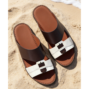 Sandalias Árabes Originales Personalizadas, Zapatillas de Cuero Natural Exótico Hechas a Mano, Fabricante de Zapatos para Hombre, Fábrica de Lujo, Ramadán - Product Image 1