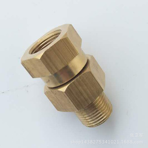 Junta giratoria de cobre, adaptador Universal de 3/8 pulgadas de diámetro interior para máquina de lavado de coches, pistola de agua, diseño Industrial duradero - Product Image 5
