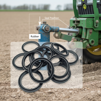 Sello de Pistón/Haste Hidráulico de Nitrilo FKM PU NBR Tipo U para Sistemas de Elevación Hidráulicos de Tractores Agrícolas