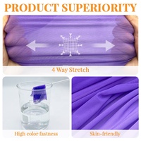 Muestra Gratuita de Tela Elástica en 4 Direcciones, Malla Power Net Estampada, Nailon, Spandex, para Vestidos, Sujetadores, Ropa Interior, Lencería, Ropa Deportiva