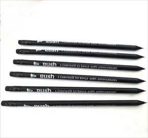 Lápices Personalizados al por Mayor para Hoteles y Estudiantes, Lápices Estándar de Color Negro con Mina HB y Borrador, Hechos de Madera - Product Image 2