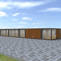 Prix d'usine compétitif Maison modulaire préfabriquée Logements préfabriqués 2 chambres à coucher Modules de conteneur