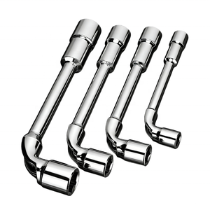 Llave de pasador tipo L de doble cabeza hexagonal con varilla curva de acero Cr-V para reparación de neumáticos - Product Image 4