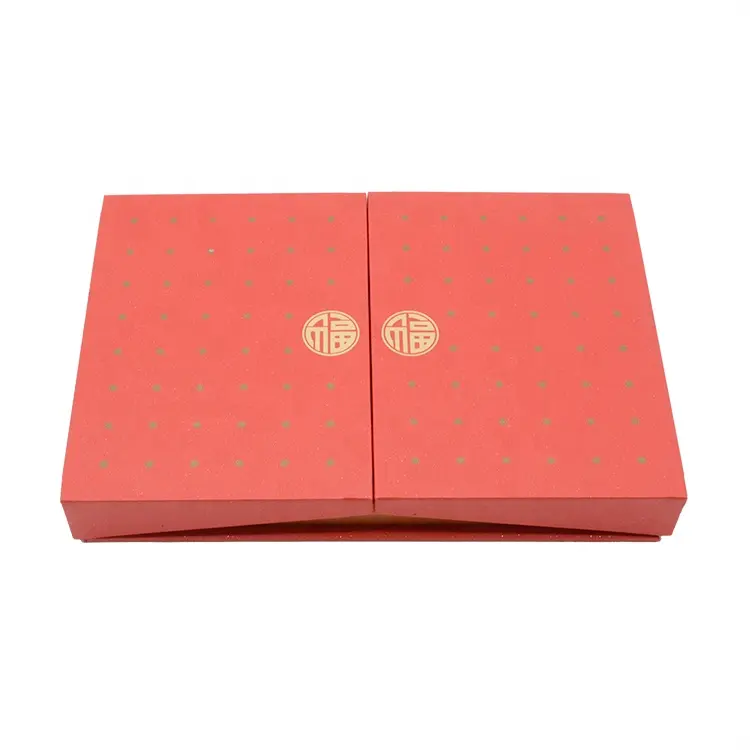 Yeni tasarım kırmızı kare düz kapaklı küçük hediye <span class=keywords><strong>kutusu</strong></span> şenlikli hediye kutuları