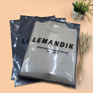 Tùy chỉnh Matte/Frosted phân hủy sinh học bao bì nhựa dây kéo túi xách, t Áo sơ mi đồ bơi Zip khóa túi quần áo - Product Image 5