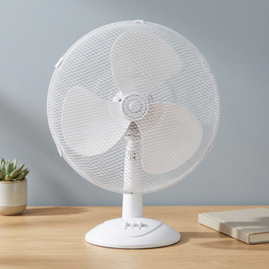 Ventilatore oscillante bianco da 20 cm per dessert, potenza 30W, lunghezza 350mm, funzionamento silenzioso 49.1 dB (GSC 005000728) - Product Image 2