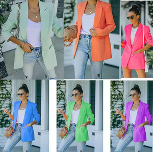 Abrigo elegante de otoño/primavera <span class=keywords><strong>para</strong></span> <span class=keywords><strong>mujer</strong></span>, traje de Color caramelo a la moda <span class=keywords><strong>para</strong></span> <span class=keywords><strong>mujer</strong></span>, los últimos abrigos <span class=keywords><strong>para</strong></span> <span class=keywords><strong>mujer</strong></span> - Product Image 2