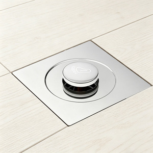 Foot-operated <b>drain</b> <b>cover</b>, sewer anti-backflow odor, bathroom hair anti-clogging filter, pop-up <b>drain</b> core. - Product Image 4