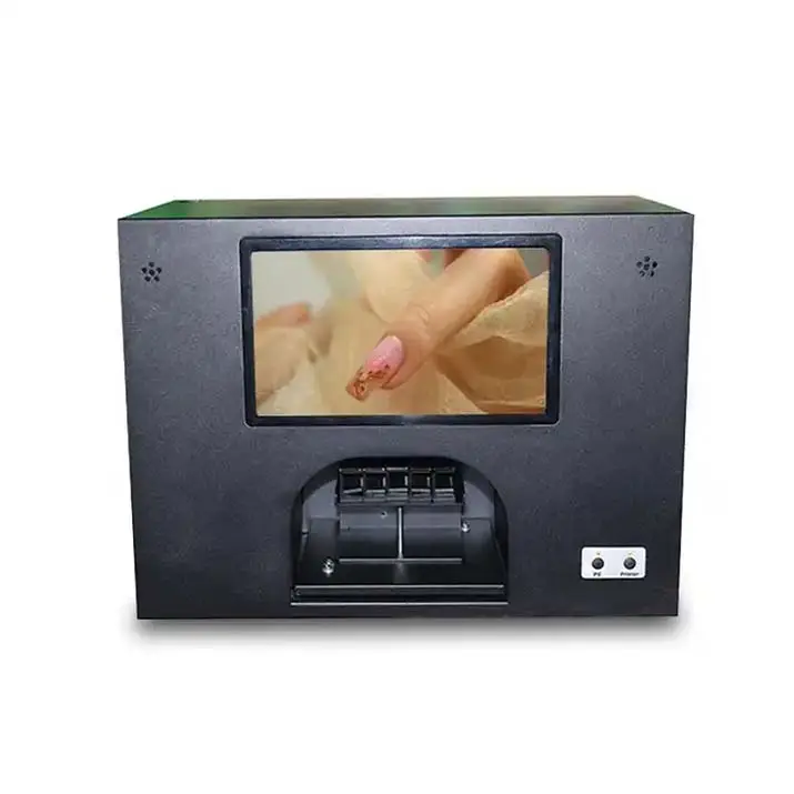 Machine portative d'imprimante de vernis à ongles de la machine 3D d'art d'ongle de vente chaude pour 5 doigts ou ongles artificiels