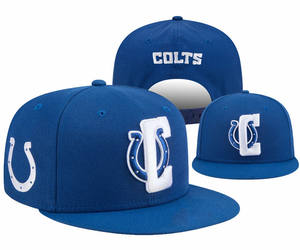Gorras Deportivas Bordadas del Equipo de Fútbol Americano de los Indianapolis <span class=keywords><strong>Colts</strong></span>, Novedad al por Mayor 2025, Gorras de Béisbol con Cierre a Presión para Adultos - Product Image 3