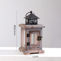 Ornements vintage de style américain, porte-bougie en bois pour aromathérapie, décorations artisanales, vente en gros, bois massif, charme antique