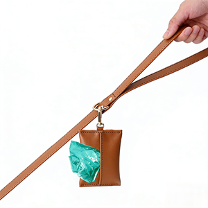 Set di Imbracature per Cani in Pelle PU di Lusso Personalizzato con NASTRI, Impermeabile e Morbido, Design alla Moda per Passeggiate con Cuccioli - Product Image 5