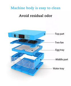 Incubateurs à 64 œufs pour œufs à couver avec retourneur automatique, contrôle automatique de la température, petit éclosoir numérique pour poules et oiseaux - Product Image 2