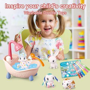 Educatief Schilderij Tekenen Speelgoed Cartoon Graffiti Katten Bad Krabbels Doen Alsof Spelen Bad Speelgoed Voor Kinderen - Product Image 6