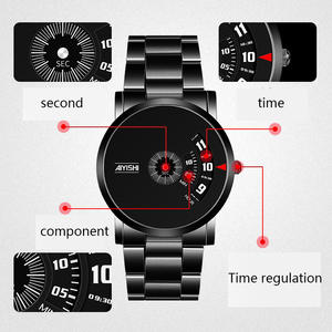 AIYISHI-<span class=keywords><strong>Reloj</strong></span> de pulsera de acero inoxidable para hombre, cronógrafo de cuarzo con movimiento creativo de alta calidad, de la mejor marca - Product Image 5