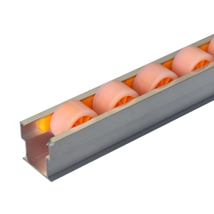 Transportador de gravedad de rodillos de riel de flujo de pista de rodillos con ruedas de plástico (longitud por personalización) - Product Image 5