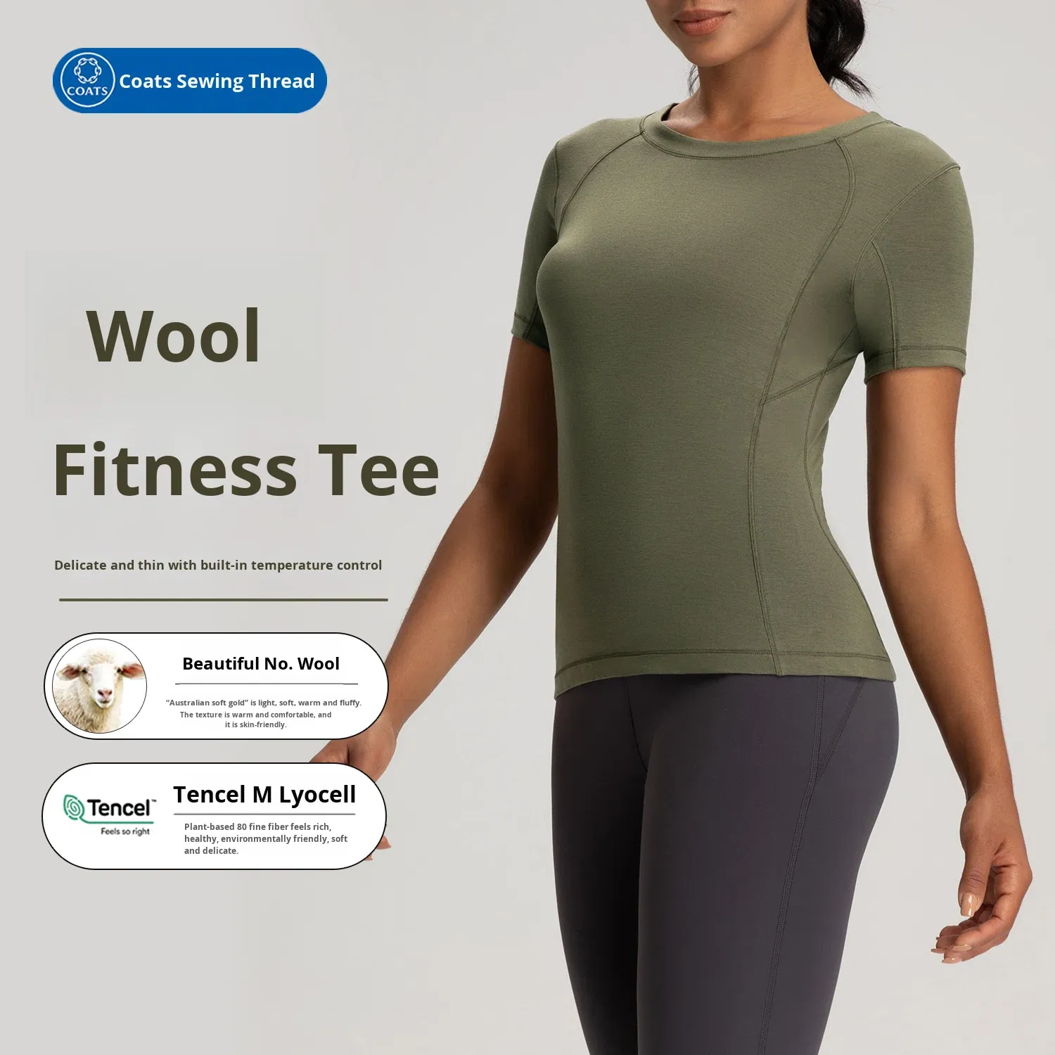 Breathable Neck Yoga Shirt Women Barely There Feel Tight-Fitting Sports Running Nine Quarter Sleeve Top