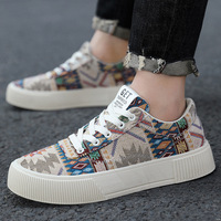 Chaussures grande taille pour hommes Chaussures confortables à semelle souple en toile Chaussures décontractées légères et respirantes à semelle épaisse et résistantes à l'usure
