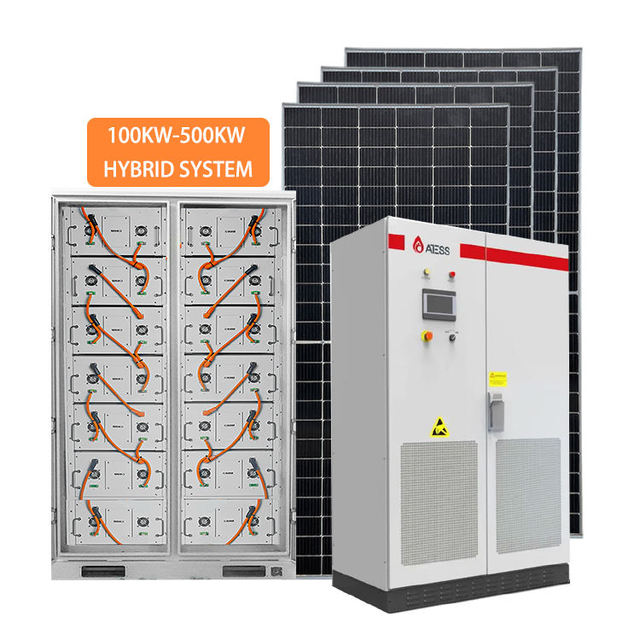 10kw 20kw 30kw 50kw 100kw 1MW Hybrid Solar Energy Storage Generator System 480V Home Commercial Grid Solar Power PV Kit