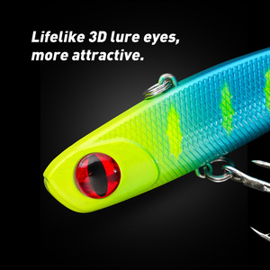 เหยื่อตก<span class=keywords><strong>ปลา</strong></span> VIB สแตนเลสพิมพ์ลายใหม่ สำหรับตก<span class=keywords><strong>ปลา</strong></span>เบส น้ำจืด ตีไกล พร้อมตะขอเกี่ยวแบบ Blood-Groove - Product Image 2