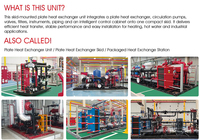 Prix d'usine OEM, unité d'échange thermique en acier au carbone industriel, 50m3/h, 300m3/h, 1000m3/h, 350KW, 2100KW, haute efficacité thermique