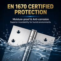 Charnières Modernes Épaissies en Acier Inoxydable 4mm pour Portes d'Armoires/Fenêtres 1"-4" Ouverture à 180 Degrés Garantie 1 An Facile à Installer