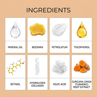 Stick hydratant multi-balsamique au curcuma et à l'acide kojique avec logo personnalisé, traitement éclaircissant et blanchissant, éliminateur de taches brunes